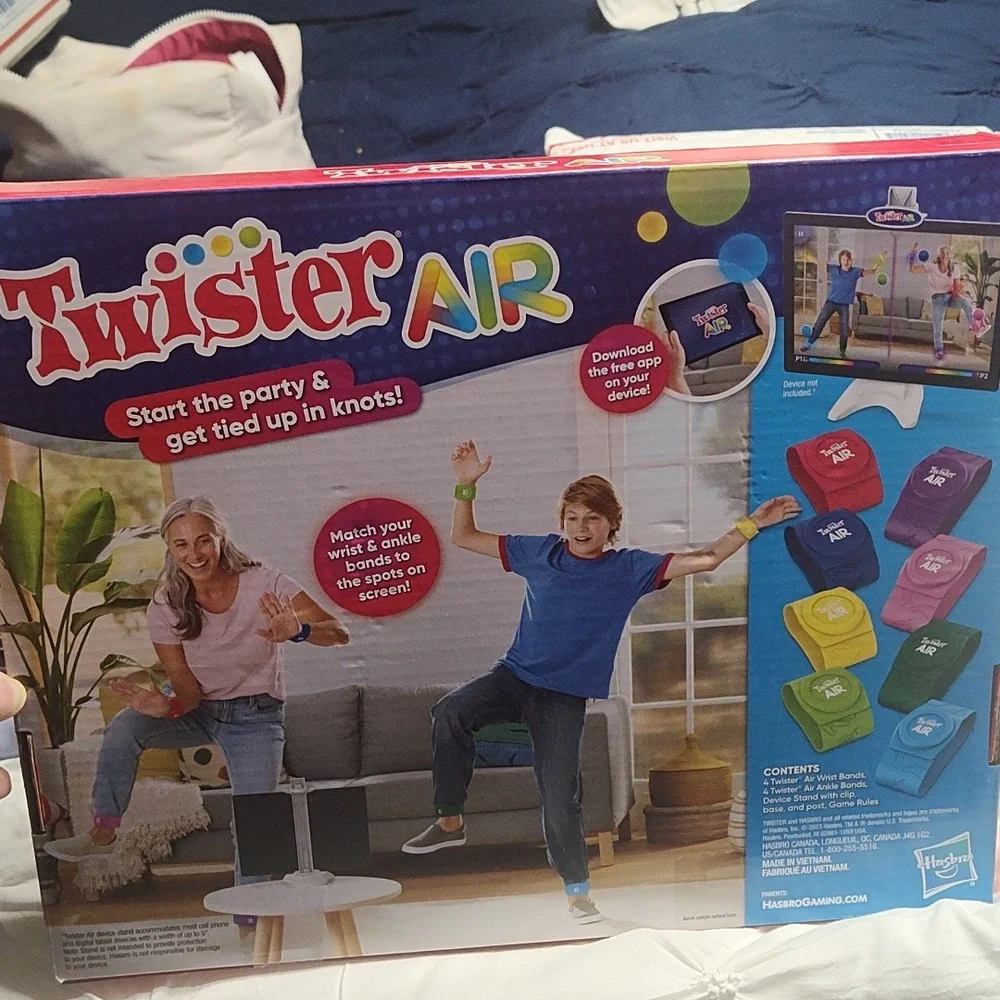 Hasbro Twister Air Game - Red, Blue, Yellow